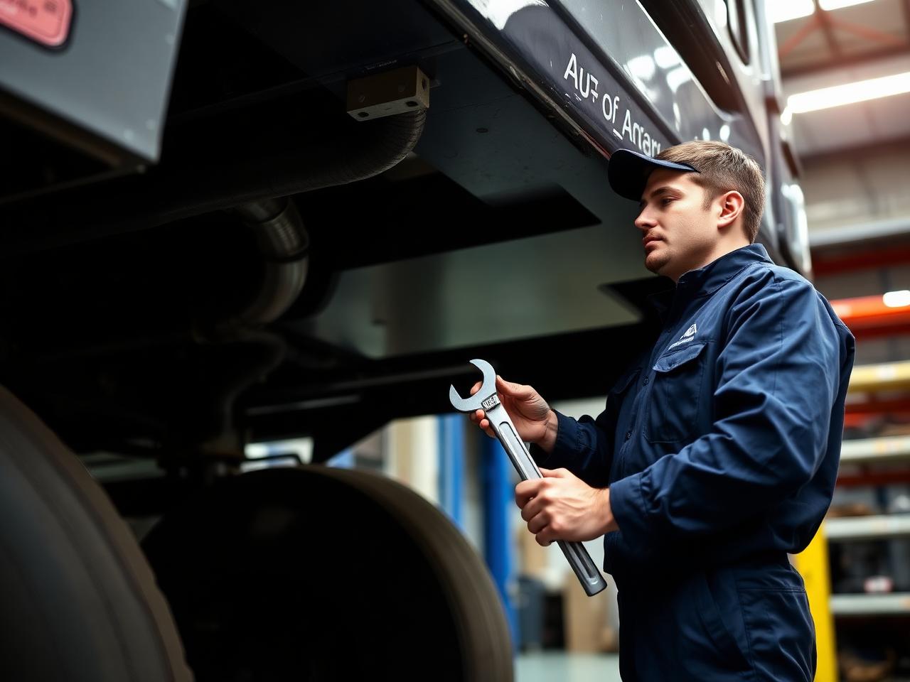 Майстер TT Service оглядає вантажівку